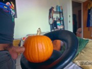 Preview 6 of 👻Fucking a Pumpkin to Ward off Evil Spirits 🎃Happy Halloween🎃
