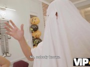 Preview 3 of VIP4K. Dude will never forget this halloween celebration with three hungry sluts