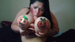 Halloween with a naughty bbw