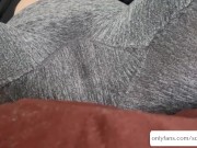 Preview 2 of Squirting in my grey leggings after workout