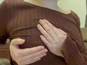 Preview 3 of I play with my nipples over my clothes and touch them directly.
