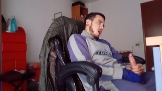 I am sick so I've got to stay home masturbating