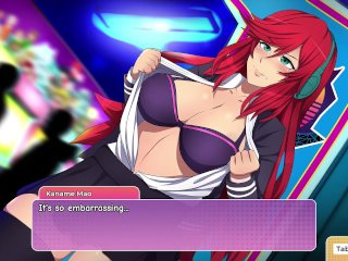 red head, hentai game, public, 60fps