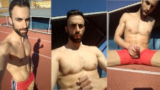 Me MASTURBO en la Pista de atletismo 🍆💧😏