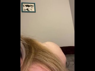 vertical video, blonde, solo female, big ass