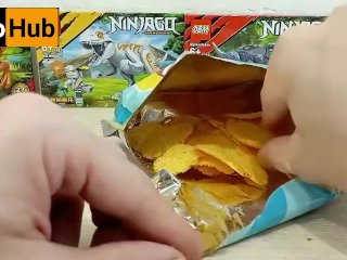 POV: i'm Eating Cheese Chips before Unboxing new Lego Minifigures