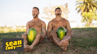 SEAN CODY - After Eating Watermelon, Axel Rockham & Jason Emre Start Eating Each's Other Dick