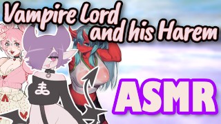 Interactive Roleplay ASMR - Vampire Lord with His Harem - F4M, Multiple Characters, Maledom, Femdom