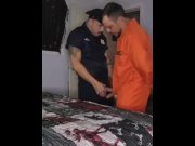 Preview 5 of Cop and Inmate Rough Halloween Fuck