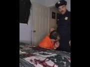 Preview 6 of Cop and Inmate Rough Halloween Fuck