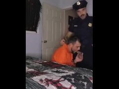 Cop and Inmate Rough Halloween Fuck