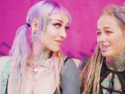 Preview 3 of Heavily tattooed cute girls Get ANAL fucked from Big dick - ass to mouth, deepthroat, facial cumshot