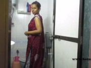 Preview 1 of Indian College 18 Year Old Big Ass Babe In Bathroom