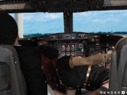 Preview 1 of Trans AM Stewardess Is One Kinky Bitch - Ariel Demure - GenderXFilms