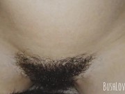 Preview 4 of Milf with big hairy pussy rides & grinds my cock until we both cum