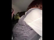Preview 3 of Public hard sex in car after fitting room with creampie