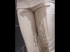 Desperate and quickly wetting my pants and making a mess