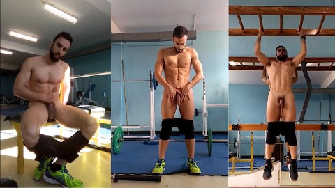 Training NAKED at the GYM COMPILATION (100% REAL) 🍆🍑 🏋️‍♂️