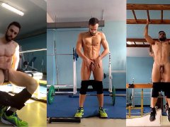 Training NAKED at the GYM COMPILATION (100% REAL) 🍆🍑 🏋️‍♂️