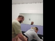 Preview 2 of Public fuck in shopping centre bathroom