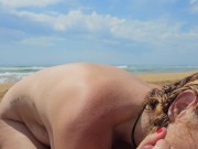 Preview 6 of Corrida en la boca con esta  chica en la playa