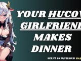 [F4M] Your Hucow Girlfriend Makes Dinner | Nursing Girlfriend ASMR Audio Roleplay