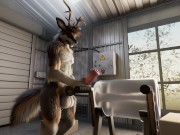 Preview 2 of Deer wolf humping dummy by h0rs3