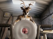 Preview 4 of Deer wolf humping dummy by h0rs3