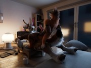 Preview 5 of Fox riding deer by h0rs3