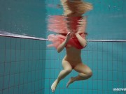 Preview 1 of Hottest Russian perfect body babe Deniska in the pool
