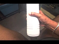 100 Strokes with a Masturbator #NoNutNovember