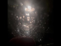 Almost caught showing my asshole and masturbating naked in road