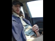 Preview 2 of Jerking it in public parking lot till I cum