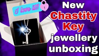 ¡Desembalaje de mi nueva joyería Chastity Key de Chastity Shop! Femdom Sadomasoquismo Real Casero Mi