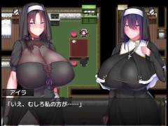 【#聖女エルナと堕淫の書 〜爆乳〇スターのHなお務め〜(体験版)実況】巨乳修道女がおっぱいを揉みまくられてしまい・・・(ファンタジー同人エロゲー) - Screenshot 5 of 16 - Hentai Bigtits