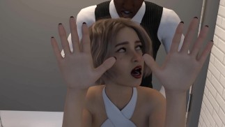 Контракт суккуба. Блондинка из колледжа с тугой киской теряет девственность от Би-Би-Си В Туалете