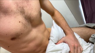 Pillow Humping Amateur Horny Guy Moaning And Cumming Handsfree
