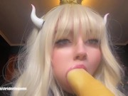 Preview 1 of Bowsette Throats Bowsers Cock