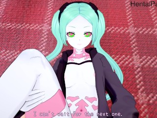 Rebecca 在 PoV 赛博朋克边缘行者无尽未经审查中被搞砸
