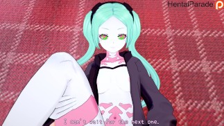 Rebecca 在 PoV 赛博朋克边缘行者无尽未经审查中被搞砸