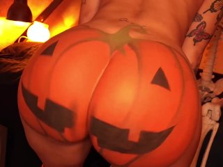 He fucks my pumpkin ass until he comes in the halloween space screenshot number 0