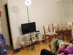LANENAMALA mete cuernos al novio mientras se baña, con GrupoGangBangPro, DP/DEEPTHROAT