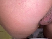 Preview 5 of the girl has a hairy pussy with juicy and is peeing again at work