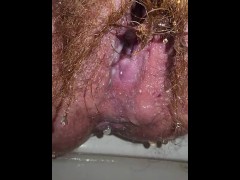 (Close-Up) Such A Big Morning Pee That I Stopped And Started Eight Times