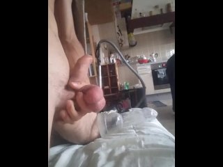 masturbation, solo male, muscular men, balls pumping