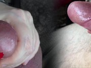 Preview 2 of A horny cock treatment. Closeup of the orgasm control.