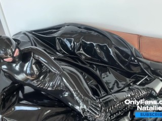 Get undressed with Natallie - latex rubber doll - onlyfans video