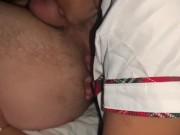 Preview 1 of naughty and dirty schoolgirl likes to suck her fingers after putting them in and licking my ass