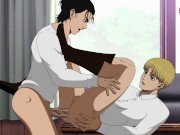 Preview 1 of Eren fucks Armin, Shingeki no kyojin yaoi, hotsexanime, yaoisex, hentai yaoi, anime gay