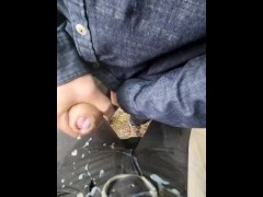 she pees in her jeans on a highway rest area (full video)